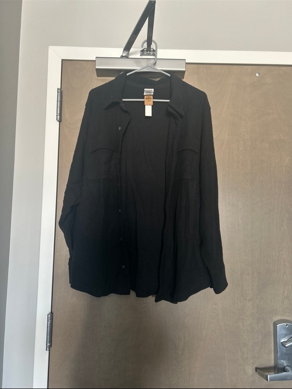 PINK Victoria's Secret Black Button-Down Shirt